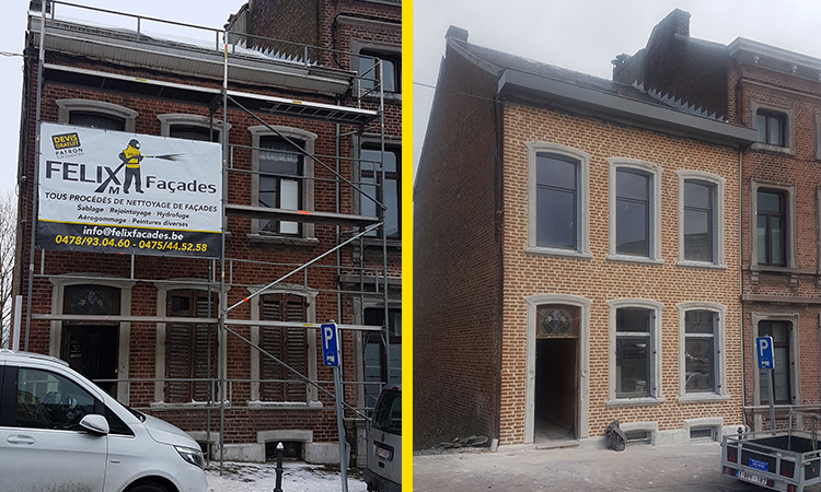 Félix M. Façades srl, rénovation de façade à Herve