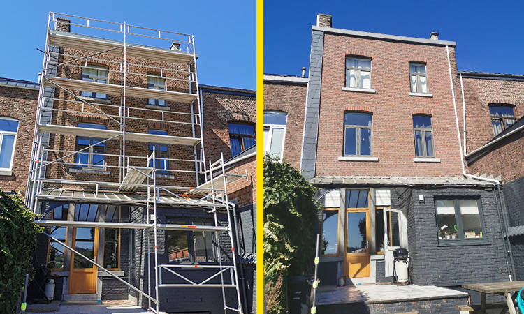 Félix M. Façades srl, rénovation de façade à Herve