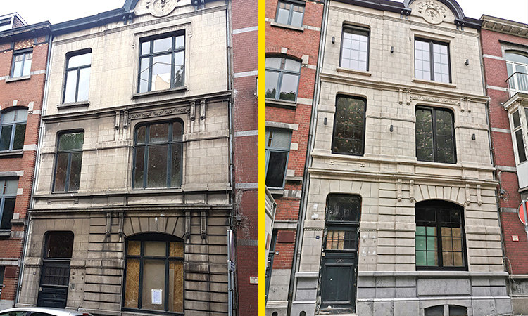 Félix M. Façades srl, rénovation de façade à Liège