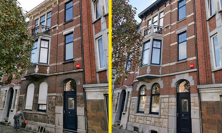 Félix M. Façades srl, rénovation de façade à Liège