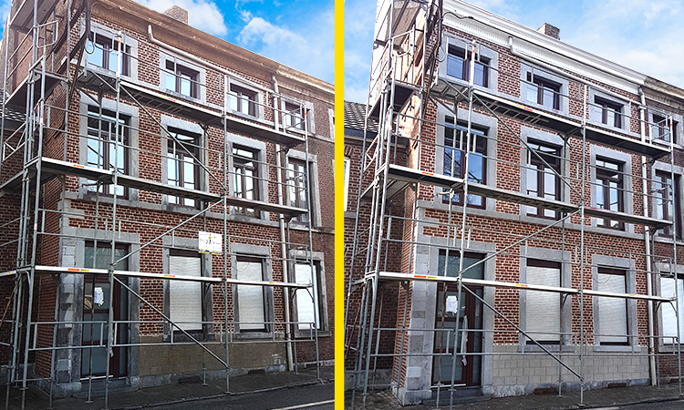 Félix M. Façades srl, rénovation de façade à Montegnée