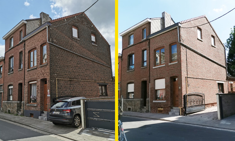 Félix M. Façades srl, rénovation de façade à Soumagne